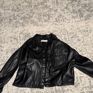 LOFT Black Leather Jacket